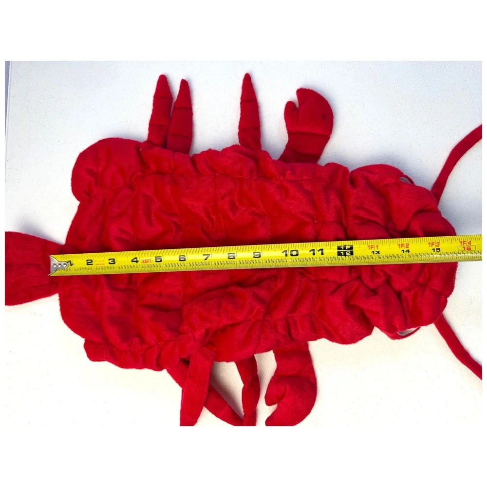 Pet Halloween Lobster Dog Costume Red S Medium Sea Creature Animal Hooded S/M